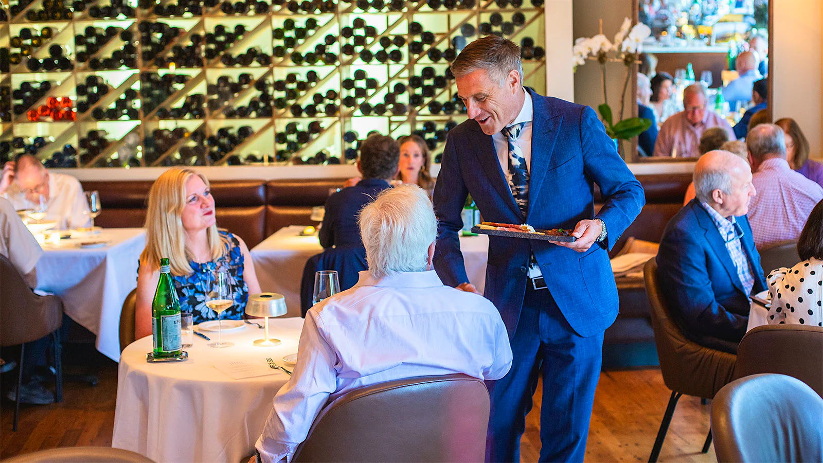 Bobby Stuckey serving guests at Frasca Food and Wine in Boulder, Colorado